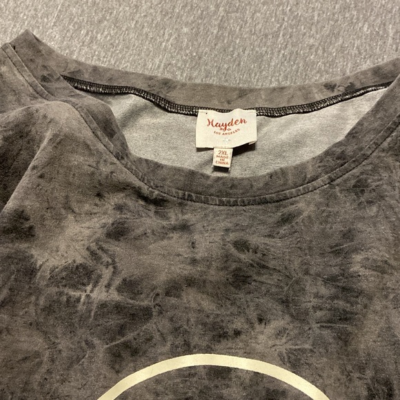 Hayden Los Angeles long sleeve black and grey shirt like new - Picture 3 of 7